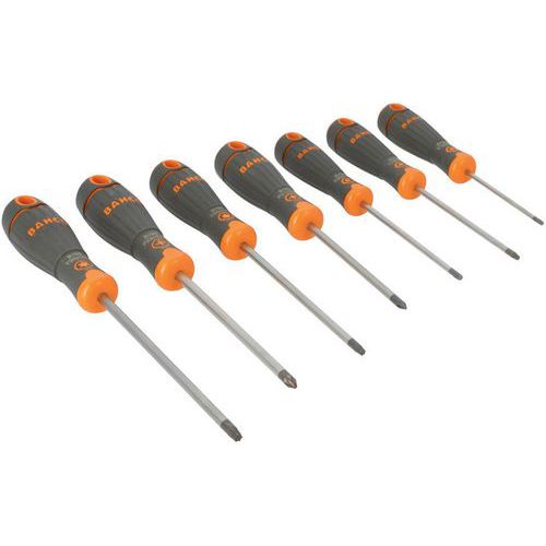 Bahco - Jeu de tournevis Pozidriv/TORX BahcoFit 7 pièces - Isolation 1000V - Idéal pour bricoleur
