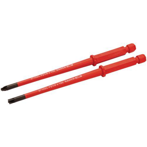 Bahco - Lame interchangeable isolée Combi Fente/PZ 6mm - 100mm - Isolation 1000V - Outillage spécialisé