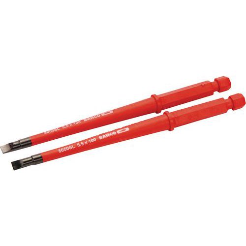 Bahco - Lame isolée 1000V Fente 0,8x4mm - 100mm - Outillage spécialisé