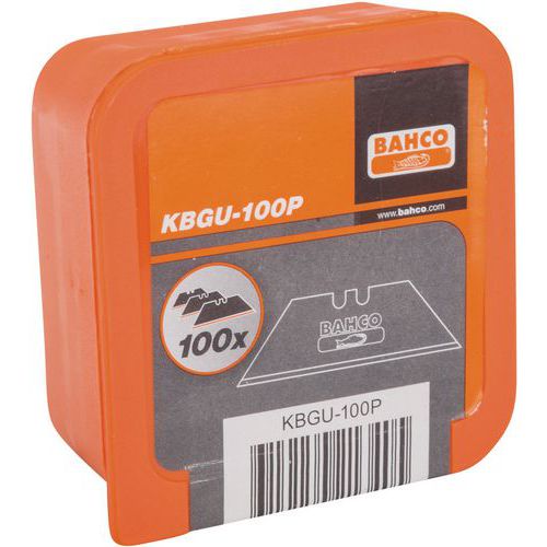 Bahco - Lames trapézoïdales pour cutters - 100 pièces - 60mm x 19mm - Outillage professionnel