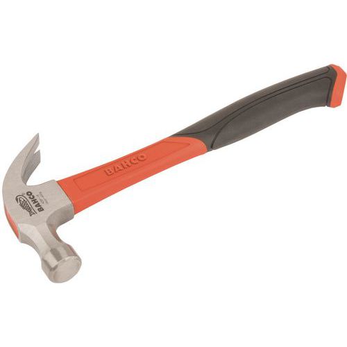 Bahco - Marteau à panne fendue - 800 g - Grip caoutchouc - Outillage professionnel