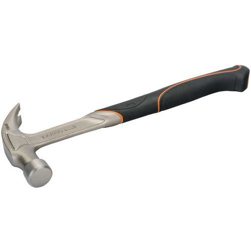 Marteau à panne fendue long poignée caoutchouc 570g - Bahco