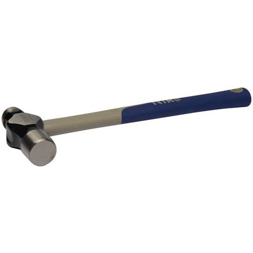 Irimo - Marteau à panne ronde 500g manche fibre de verre - 317mm - Outil professionnel résistant