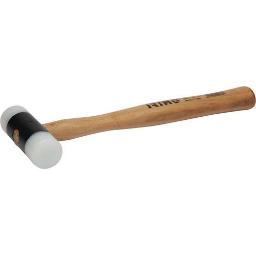 Irimo - Marteau Tête Nylon Manche Bois 35mm 500g - Outillage à Main Robuste