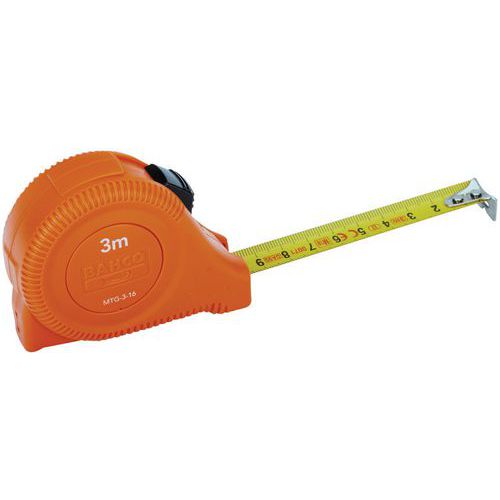 Bahco - Mètre ruban métrique 5m - Verrouillage positif - Acier - Jaune