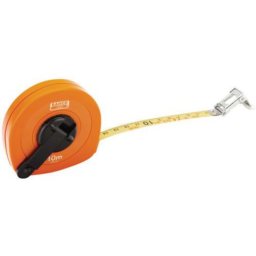 Bahco - Mètre ruban acier 30m - Ruban 13mm, graduation cm/m - Orange