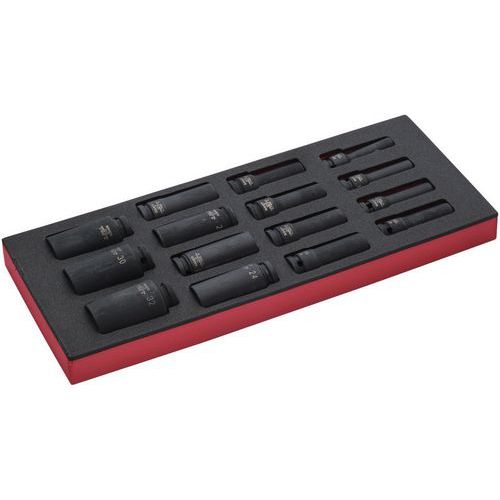 Module jeu douilles à choc longues 1/2 15 pièces - Bahco