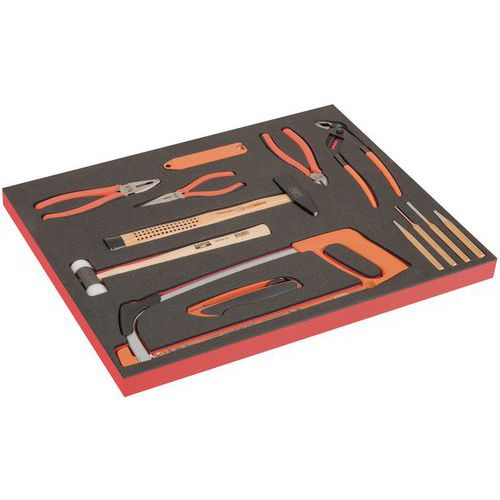 Module outils frappe et coupe et pinces 13 pièces - Bahco