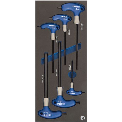 Mousse 1/3 Tournevis 6 pans manche T 6 pièces - Irimo