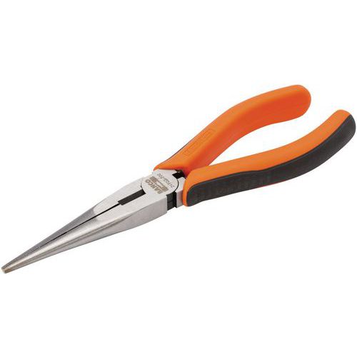 Bahco - Pince bec demi-rond 210mm - Poignée bimatière vernie - Finition phosphatée - Outillage à main professionnel