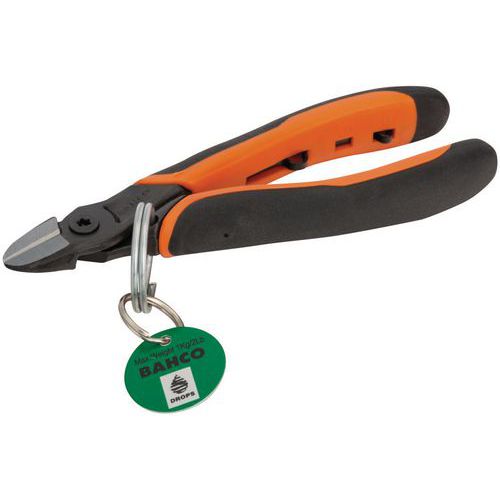 Bahco - Pince coupante diagonale ERGO 140mm - Acier phosphaté - Isolation 1000V - Usage serrage