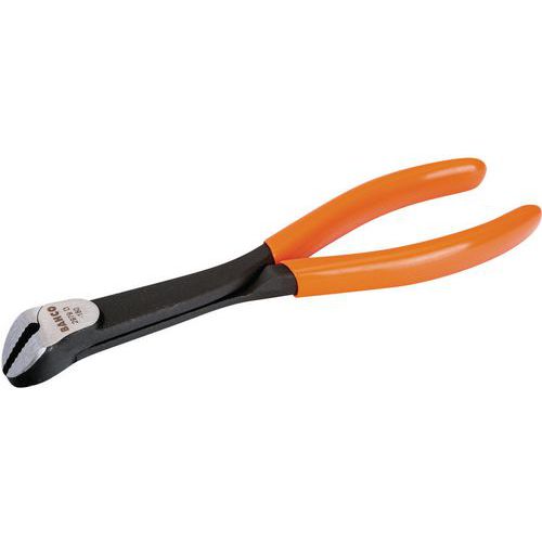 Bahco - Pince à écrous bec plat 180mm - Poignée gainée PVC phosphatée - Serrage précis