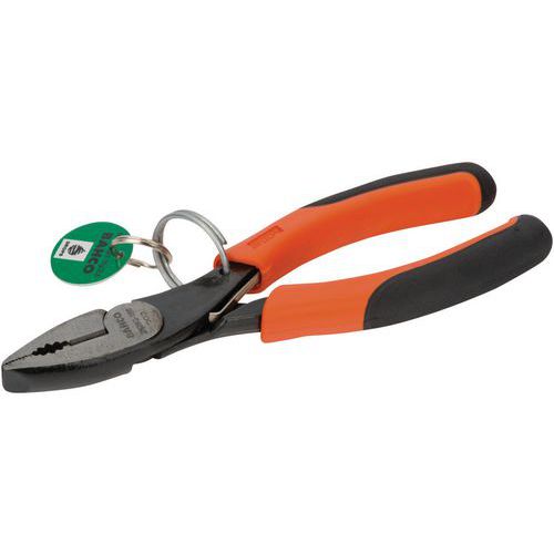 Bahco - Pince Universelle ERGO Anneau Sécurité 180mm - Acier - Serrage Précis