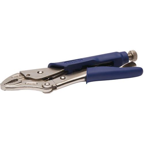 Irimo - Pince-étau à becs coudés 140mm - Serrage souple - Outillage à main professionnel