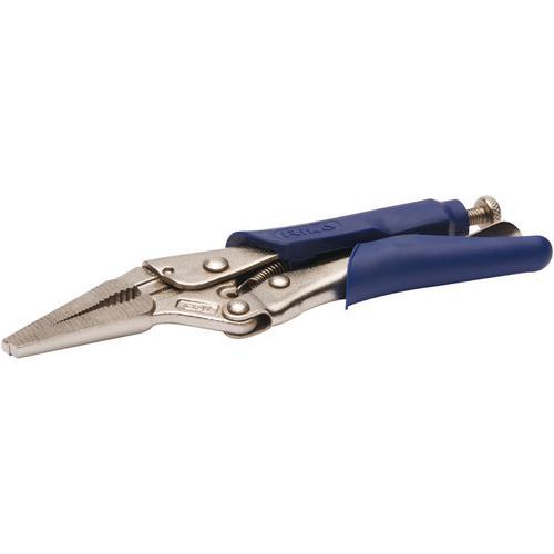 Irimo - Pince-étau à becs longs 165mm - Serrage souple - Outillage à main professionnel