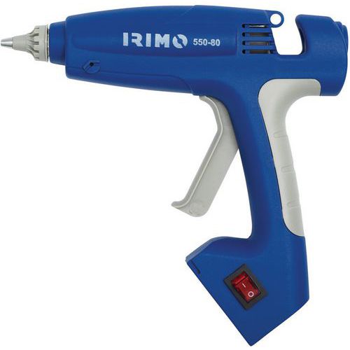 Irimo - Pistolet à colle 80W avec 12 tubes et embouts - Ø 11.2 mm - Idéal pour tous vos travaux