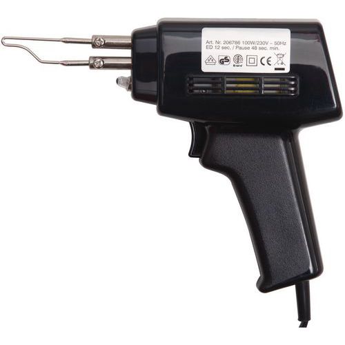 Bahco - Pistolet à souder instantané 100W 400°C - Double isolation - Léger 0.64g - Soudage rapide et efficace