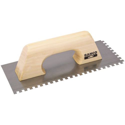 Platoir Lame Rectangulaire Dentelée Acier Carbone 500x130mm