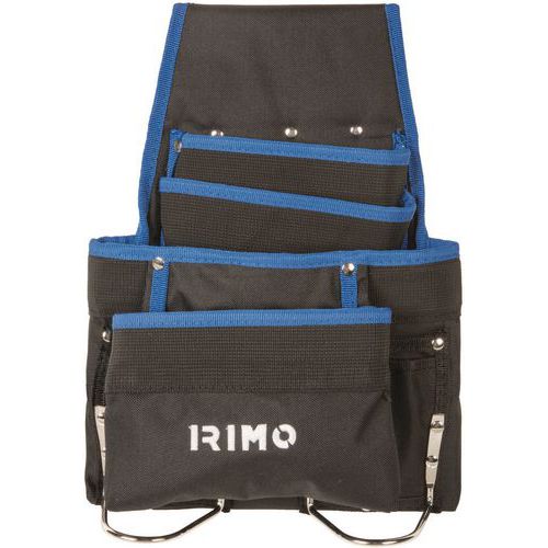 Irimo - Pochette à outils 10 compartiments - Noir/Bleu - Polyester - Rangement durable