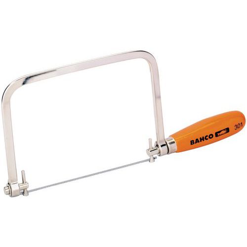 Scie à chantourner manche bois 14 dents au pouce 165mm - Bahco