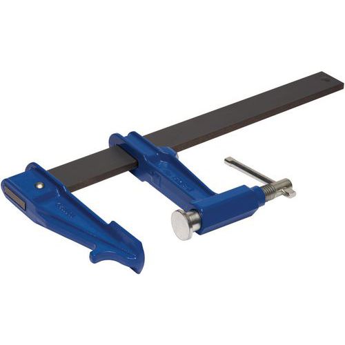 Irimo - Serre-joints à piston F Acier - 800x120mm - Chromé - Usage Serrage