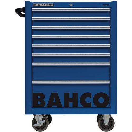 Bahco - Servante d'outils C75 26 - 8 tiroirs bleus - 986x501x763mm - Charge 73.4kg - Rangement professionnel