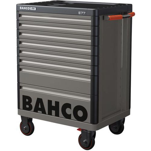 Bahco - Servante de Rangement HUB E77 26 - 8 Tiroirs Gris - Charge 85.6kg - Idéale Atelier