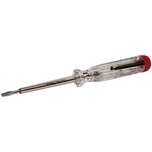 Irimo - Testeur de tension 150-250V - Lame 100mm Acier - Isolation 1000V - Rouge/Jaune