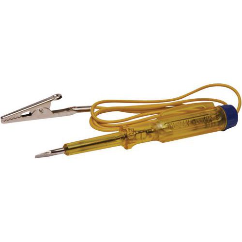 Irimo - Testeur de tension 6-24V - Lame 120mm Acier - Isolation 1000V - Rouge/Jaune