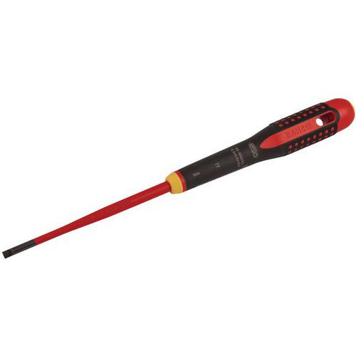 Bahco - Tournevis ERGO Slim isolé VDE Fente 1.2x6.5x150mm - Isolation 1000V - Outillage Spécialisé