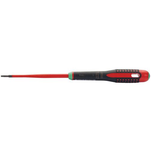 Bahco - Tournevis ERGO Slim isolé VDE TORX T20x100mm - Lame 100mm - Isolation 1000V - Rouge/Noir