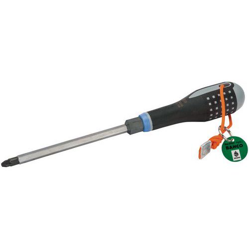Bahco - Tournevis ERGO PZ3x150mm Pozidriv Mandrin Sécurité - Lame Acier 150mm - Outil Main Ergonomique