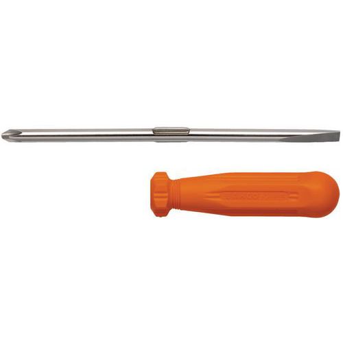 Bahco - Tournevis Fente/Phillips Réversible PH1x0,8mm - Lame Acier 120mm - Outillage à Main Précis