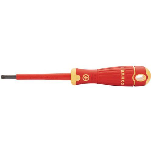Bahco - Tournevis isolé Fente/Phillips 5/PH1x80mm - Lame 80mm - Rouge/Jaune - Vissage Précis