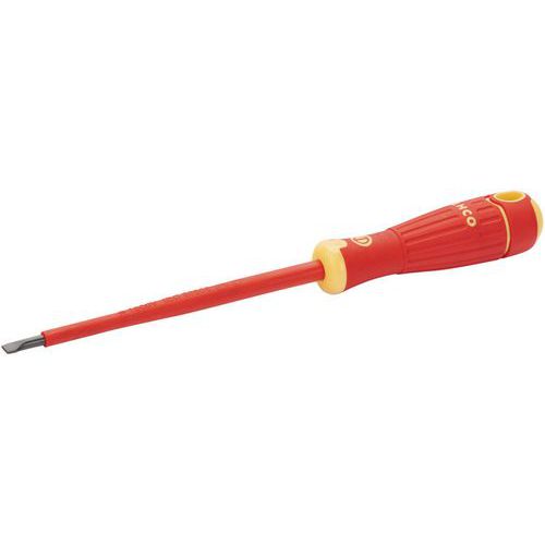 Bahco - Tournevis Fente Isolé 1000V - Lame 75mm, Embout 2.5mm - Outillage Spécialisé