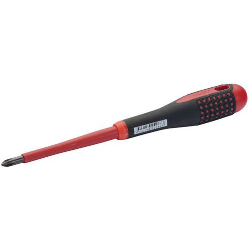 Bahco - Tournevis PH ERGO isolé VDE BE-8640S - Lame 200mm - 1000V - Pour vissage