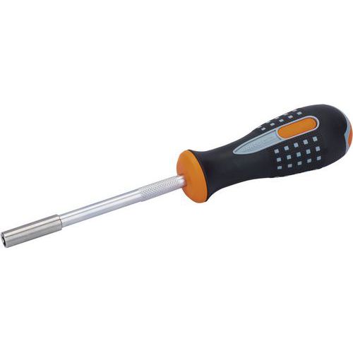 Bahco - Tournevis Porte-embouts 1/4 - Lame 115mm Acier - Polyvalent Phillips Pozidriv Fente
