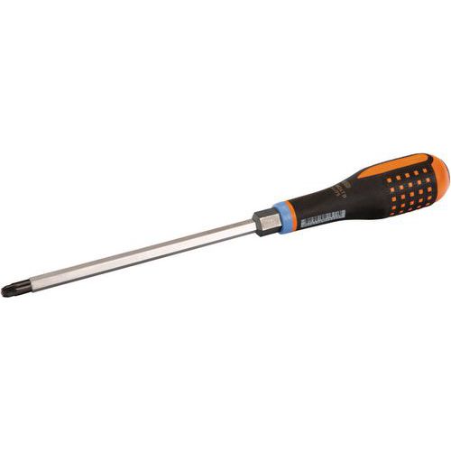 Bahco - Tournevis Pozidriv ERGO PZ3x150mm - Lame Traversante Acier 150mm - Manche Ergonomique 122mm