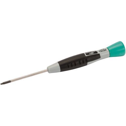 Bahco - Tournevis Torx Précision T20x75mm - Acier - Poignée Bimatière - Outillage à Main