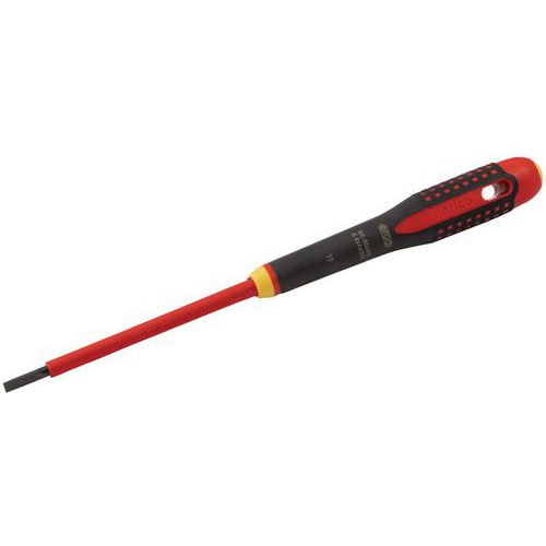 Bahco - Tournevis Fente ERGO Isolé VDE 1,2x6,5x150mm - Lame Acier 1000V - Outillage Spécialisé