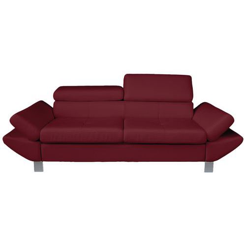 MMP - Canapé Vérona 2 places Violet Enduit PVC - 190cm Largeur - Confort & Design