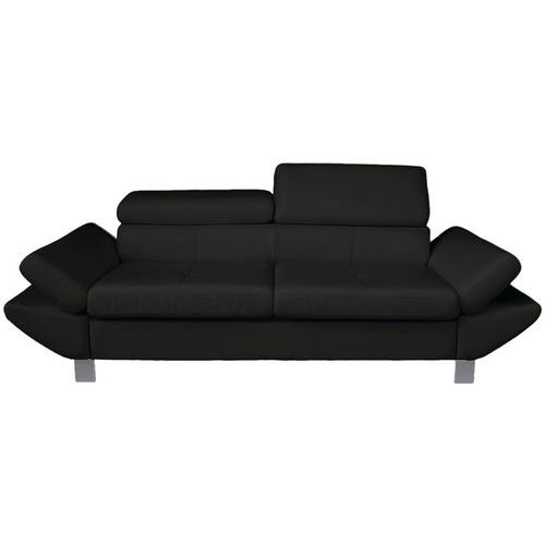 MMP - Canapé Vérona 2 places Noir Enduit PVC - 190cm Largeur - Confort & Design - Espace Détente