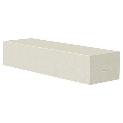 Bloc marche Solal 100x30x20 cm 2 rainures Béton Jaune - 144 kg - Voirie - Garantie 10 ans