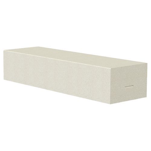 Bloc marche Solal 100x40x15cm 2 rainures Béton Jaune - 168kg - Voirie - Garantie 10 ans