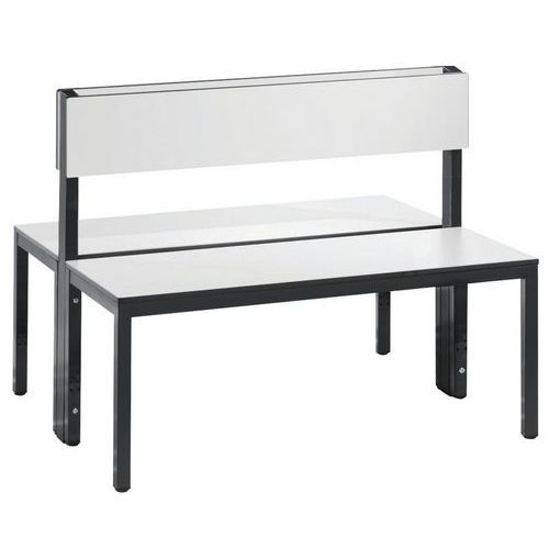 Banc Basic Plus Double Face Avec Dossier Blanc L 1000