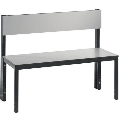 Banc Basic Plus Avec Dossier Argent L 1000