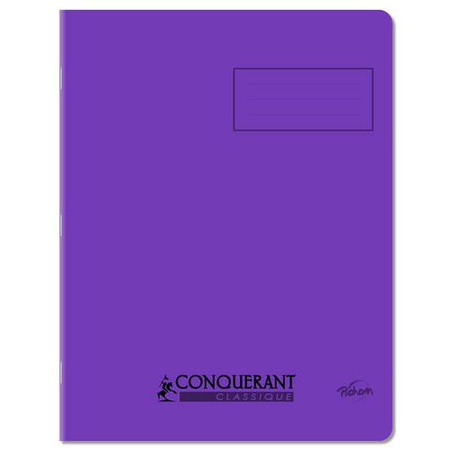 Cahier polypropylène 90g 96 pages seyes 17x22 cm - violet thumbnail image 1
