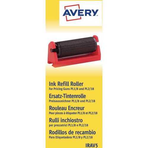 Avery - Rouleau encreur pour pince à étiqueter - Noir - Pour étiquetage précis