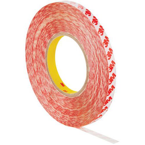 3M - Ruban double face adhésif GPT-020F Transparent 12mm x 50m - Forte adhérence et durabilité