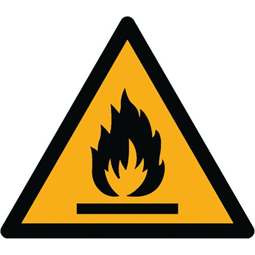 Ergomat - Adhésif de marquage au sol Danger W021 - Vinyle Ø20cm - 2 pièces - Signalisation Sécurité